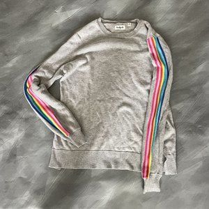Girl’s Kidpik Rainbow Sleeve Sweater XL 14